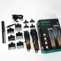 Домашні машинки для стрижки VGR 2 в 1 V-646, Стильна машинка для стрижки Миюча машинка QT-15