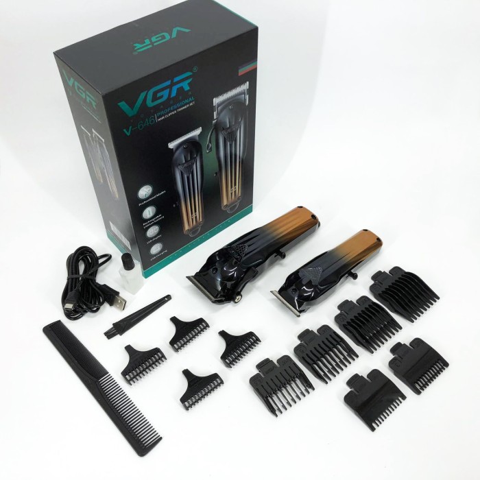 Електрична машинка для стрижки з насадками VGR, Електронна машинка для стрижки, Тример бездротовий KA-57