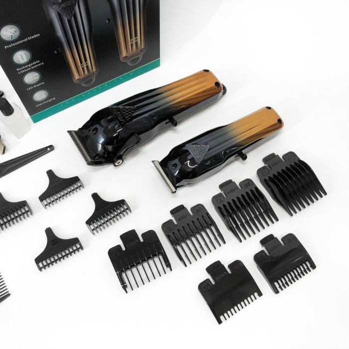 Електрична машинка для стрижки з насадками VGR, Електронна машинка для стрижки, Тример бездротовий KA-57