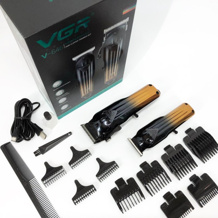 Електрична машинка для стрижки з насадками VGR, Електронна машинка для стрижки, Тример бездротовий KA-57