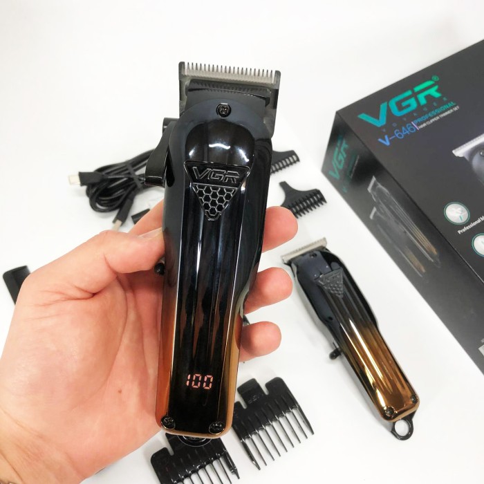 Професійний бездротовий триммер VGR 2 в 1 V-646, Професійний тример для гоління, Тример KA-659 для вусів