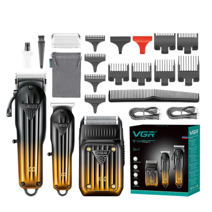 Миюча машинка для стрижки VGR, Тример для волосся портативний Профі машинка стрижки волосся JS-80