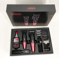 Тример бездротовий VGR V-640, Машинка для стрижки чоловіча, Перезаряджається набір для стрижки волосся AY-61