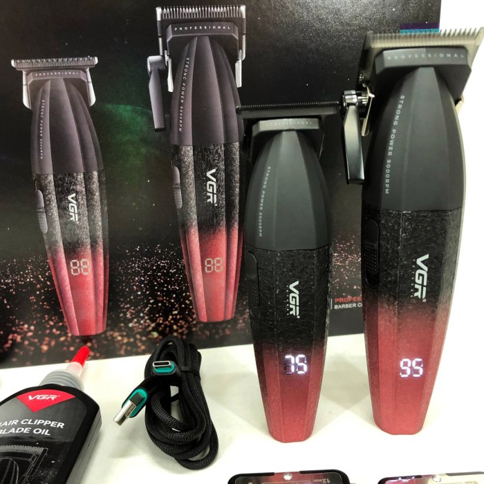 Тример бездротовий VGR V-640, Машинка для стрижки чоловіча, Перезаряджається набір для стрижки волосся AY-61