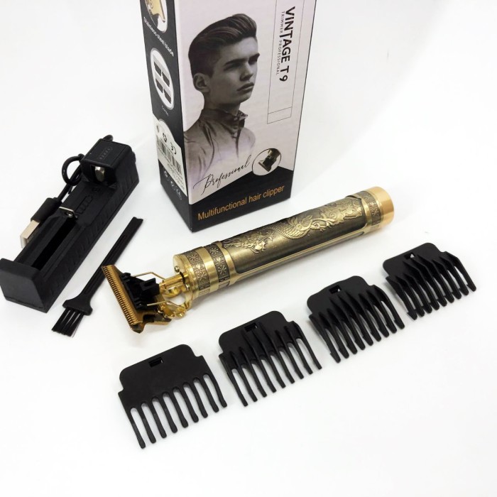 Професійний тример з насадками Vintage, Машинка для стрижки посіченого волосся, Тример для вусів LH-14
