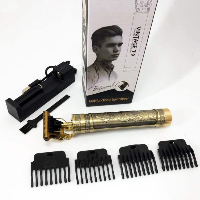 Професійний тример з насадками Vintage, Машинка для стрижки посіченого волосся, Тример для вусів LH-14