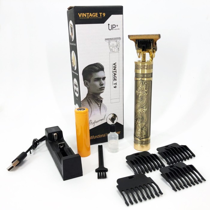Професійний тример з насадками Vintage, Машинка для стрижки посіченого волосся, Тример для вусів LH-14