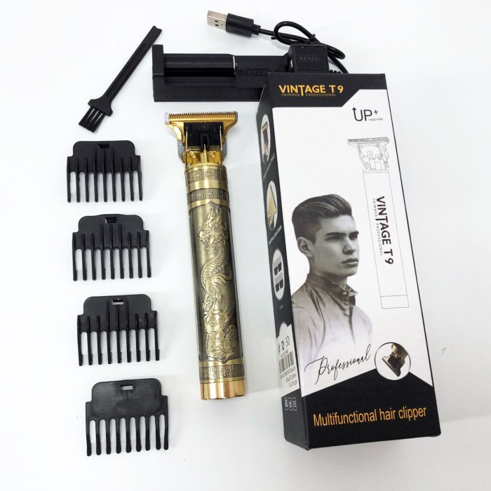 Професійний тример з насадками Vintage, Машинка для стрижки посіченого волосся, Тример для вусів LH-14