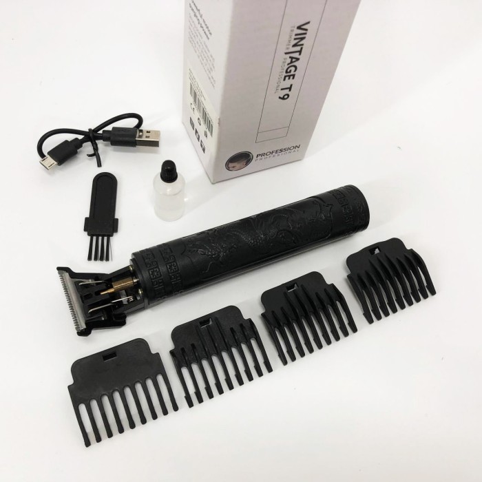 Акумуляторна машинка для стрижки Vintage T9-2, Машинка для стрижки хороша Електромашинка ZM-72