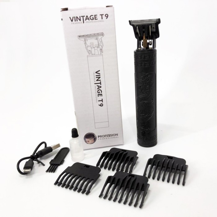 Акумуляторна машинка для стрижки Vintage T9-2, Машинка для стрижки хороша Електромашинка ZM-72