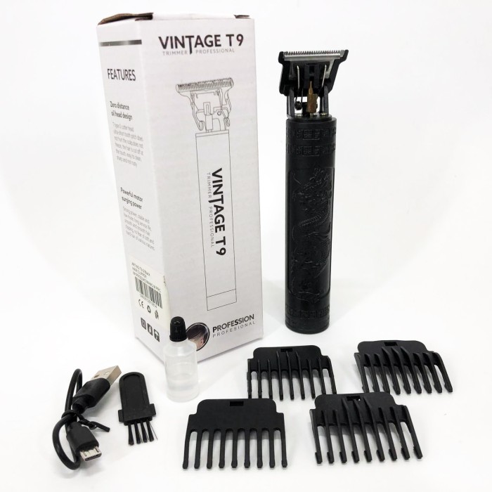 Акумуляторна машинка для стрижки Vintage T9-2, Машинка для стрижки хороша Електромашинка ZM-72