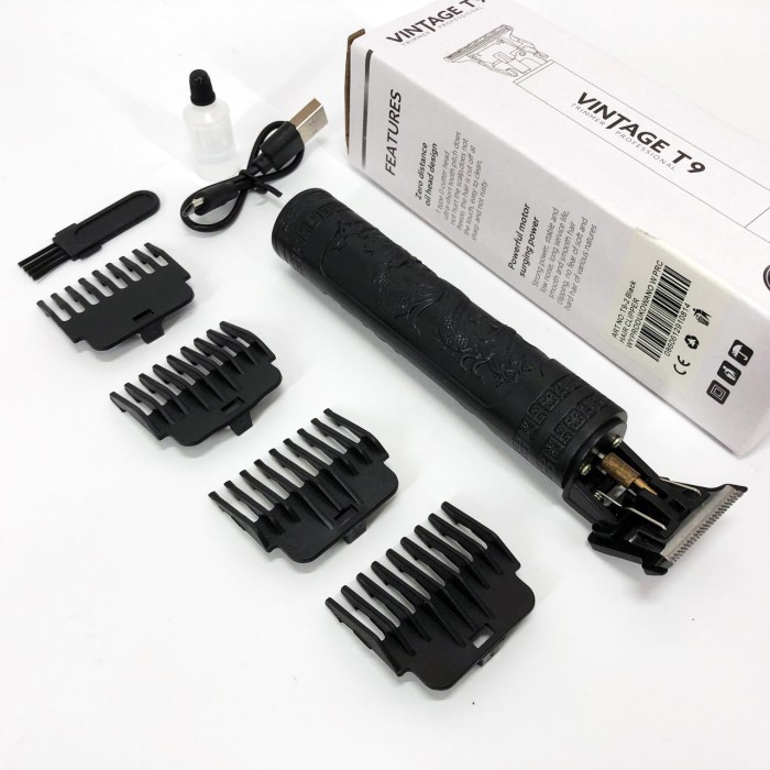 Машинка для стрижки з потужним акумулятором Vintage T9-2, Машинка для стрижки від акб TW-53