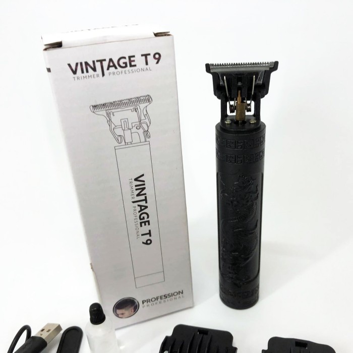 Практична машинка для стрижки волосся Vintage T9-2, Бездротові машинки KU-197 для стрижки