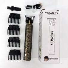 Машинка для стрижки волосся Vintage T9-1 BRONZE SY-470 4 насадки