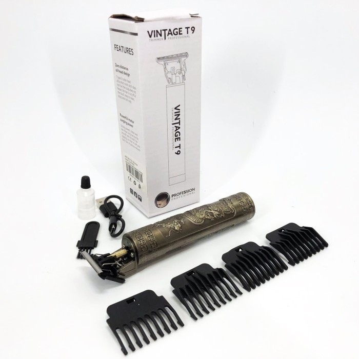 Професійна машинка для стрижки волосся голови Vintage T9-1, Машинка для стрижки волосся з мотором NO-35