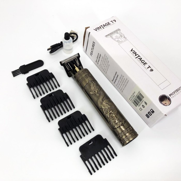 Професійна машинка для стрижки волосся голови Vintage T9-1, Машинка для стрижки волосся з мотором NO-35