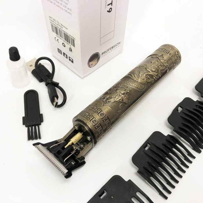 Професійна машинка для стрижки волосся голови Vintage T9-1, Машинка для стрижки волосся з мотором NO-35