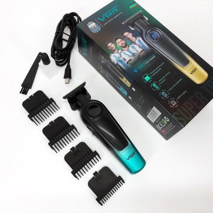 Стильна машинка для стрижки VGR V-996, Електрична машинка тример для волосся і бороди RG-34