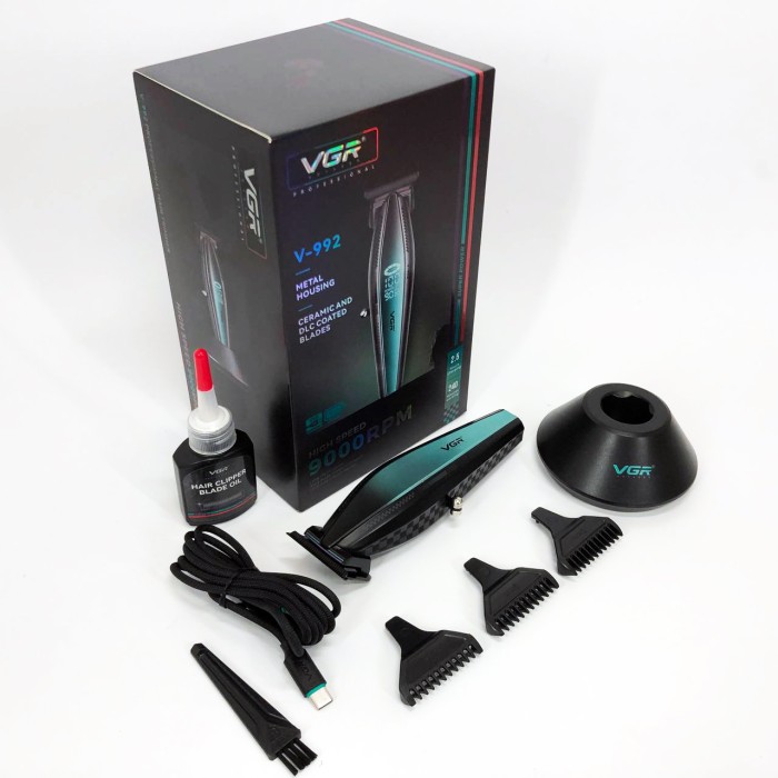 Акумуляторна машинка для стрижки VGR, Професійна машинка для стрижки волосся на акумуляторі GZ-39