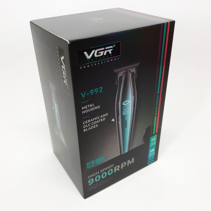 Акумуляторна машинка для стрижки VGR, Професійна машинка для стрижки волосся на акумуляторі GZ-39