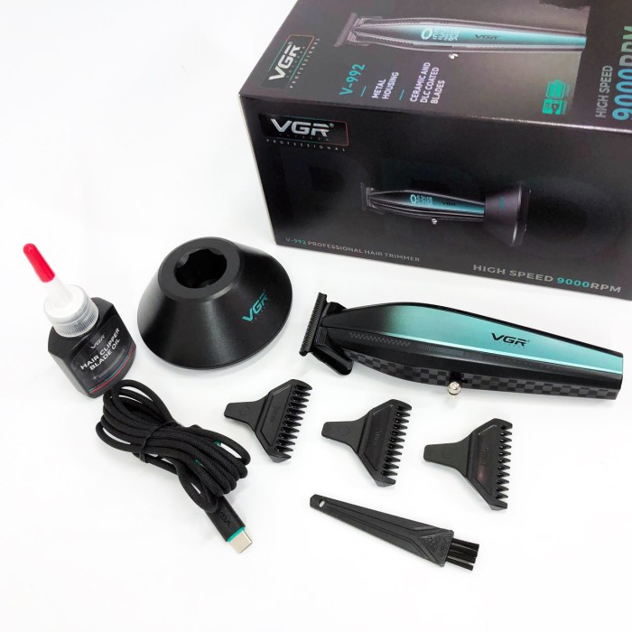 Електробритва для стрижки голови VGR, Гострі професійні машинки для стрижки волосся KG-25