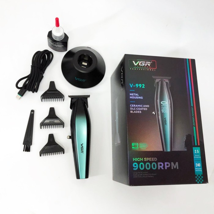 Електробритва для стрижки голови VGR, Гострі професійні машинки для стрижки волосся KG-25