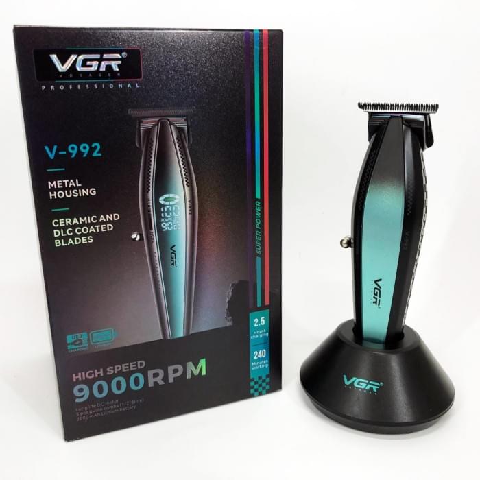 Машинка для стрижки волосся з потужним мотором XPRO VGR V-992 з насадками JZ-761 1-2-3 мм
