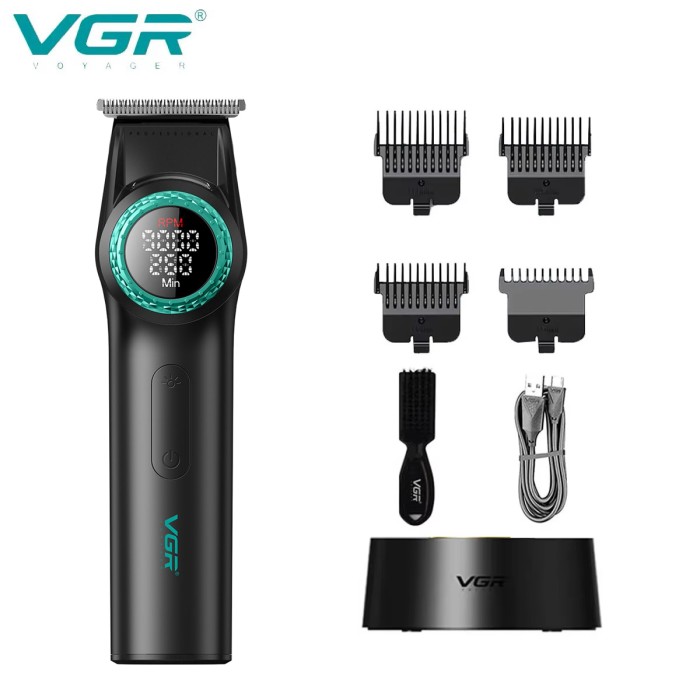 Машинка для стрижки волосся бездротова VGR V-977, Машинки для стрижки професійні машини ZK-67