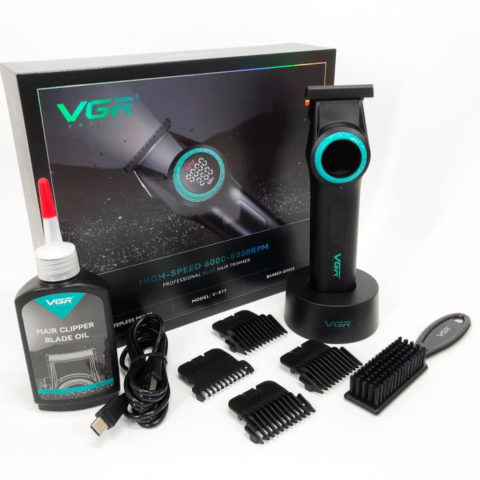 Тример VGR V-977 BLACK, регулювання потужності 6000 - 8000 RPM