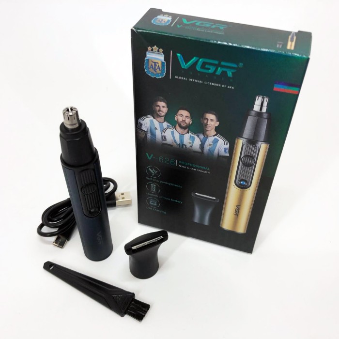 Тример для стрижки брів і носа VGR 2 в 1 V-626, Електричний тример для волосся в носі CS-29