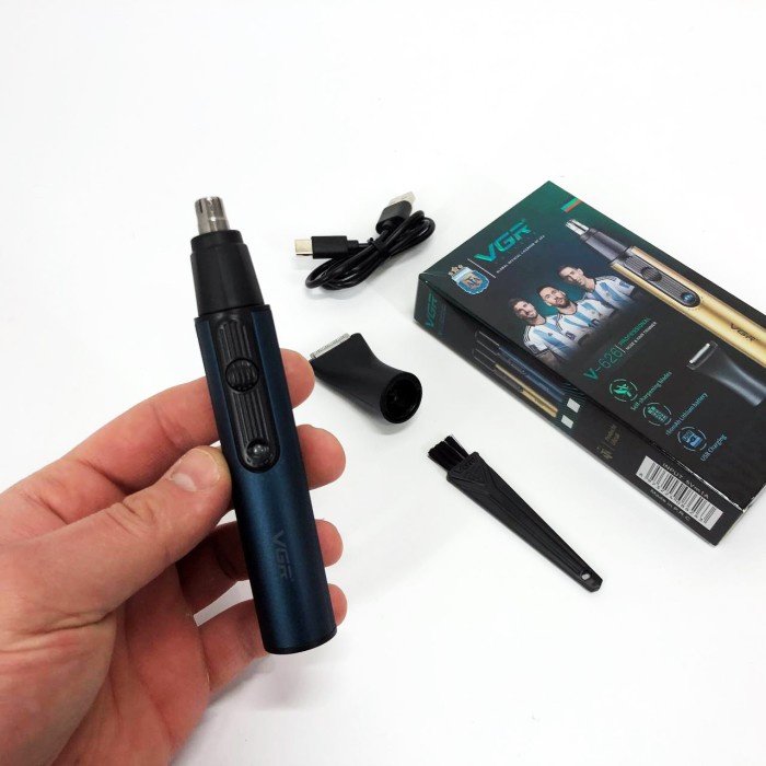 Тример для стрижки брів і носа VGR 2 в 1 V-626, Електричний тример для волосся в носі CS-29