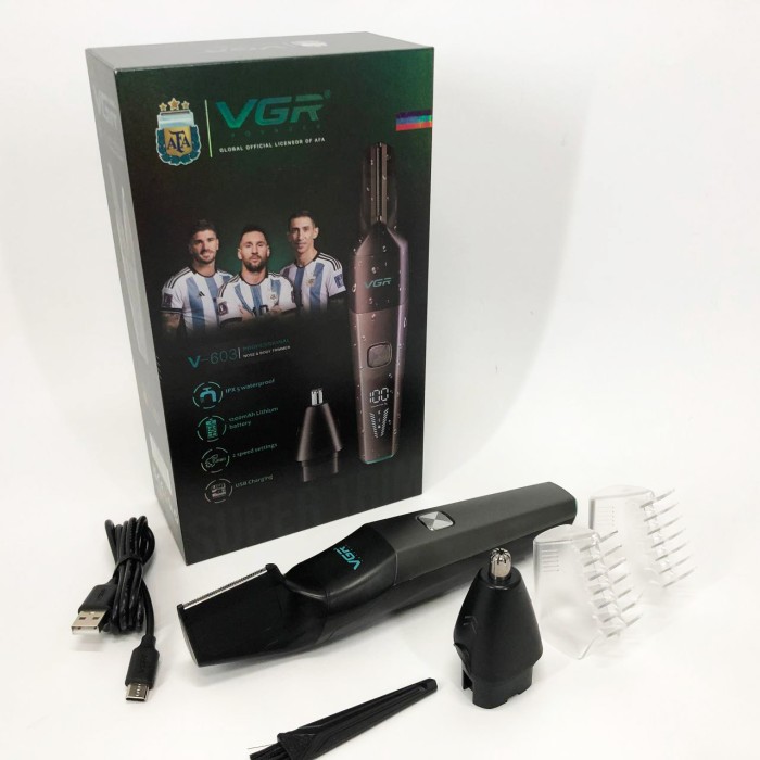 Електричний тример для волосся в носі VGR, Тример для носа і вух хорошої якості носа FG-91