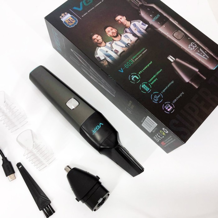 Електричний тример для волосся в носі VGR, Тример для носа і вух хорошої якості носа FG-91