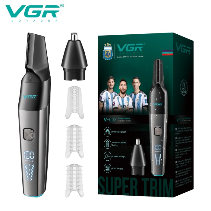 Електричний тример для волосся в носі VGR, Тример для носа і вух хорошої якості носа FG-91