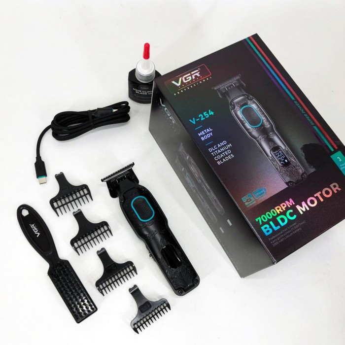Професійна машинка для стрижки волосся голови VGR V-254, Акумуляторний універсальний тример для стрижки HF-88