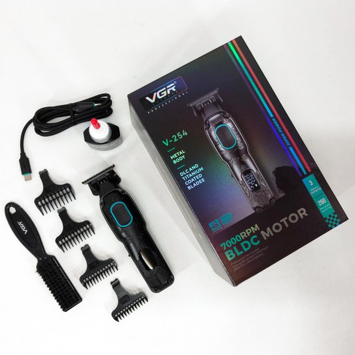 Професійна машинка для стрижки волосся голови VGR V-254, Акумуляторний універсальний тример для стрижки HF-88