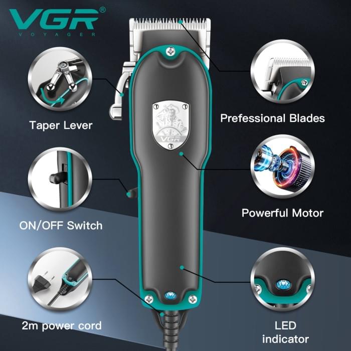 Машинка для точної стрижки бороди та волосся VGR V-123, Практична машинка для FU-193 стрижки волосся
