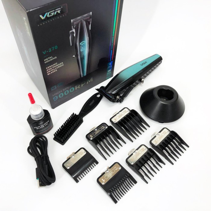 Машинка для стрижки волосся з професійними ножами, Професійна машинка для стрижки з насадками FB-28