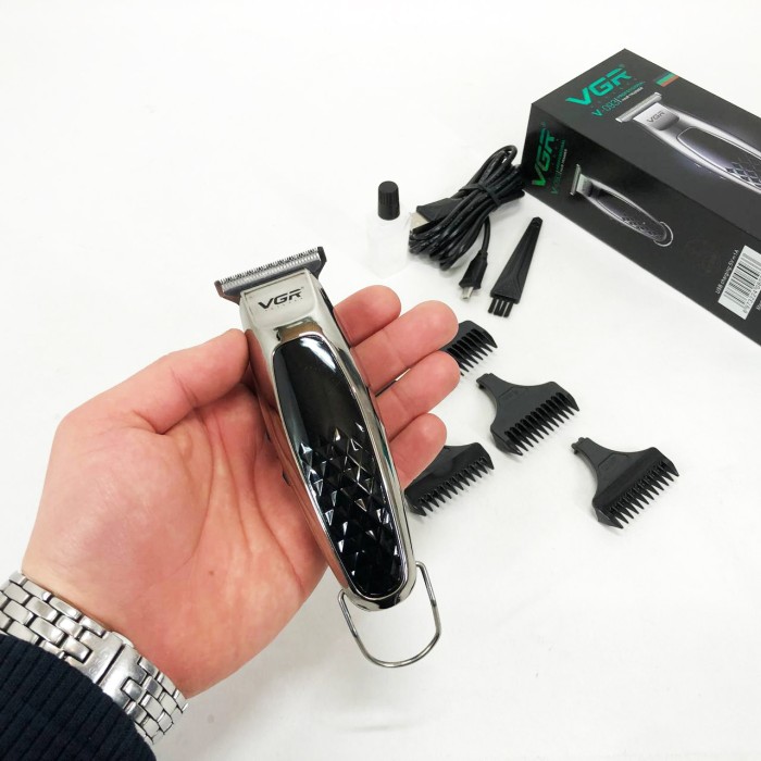 Акумуляторна машинка-тример для стрижки волосся, Машинка для стрижки волосся з регульованою насадкою MR-10