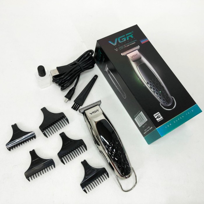 Акумуляторна машинка-тример для стрижки волосся, Машинка для стрижки волосся з регульованою насадкою MR-10