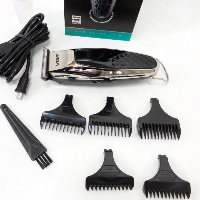 Акумуляторна машинка-тример для стрижки волосся, Машинка для стрижки волосся з регульованою насадкою MR-10