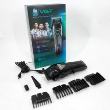 Бездротовий акумуляторний тример для стрижки волосся VGR, Професійна електрична машинка для стрижки AL-81