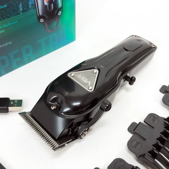 Бездротовий акумуляторний тример для стрижки волосся VGR, Професійна електрична машинка для стрижки AL-81