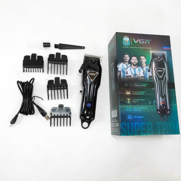Бездротовий акумуляторний тример для стрижки волосся VGR, Професійна електрична машинка для стрижки AL-81