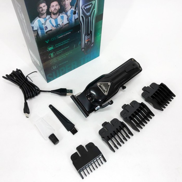 Бездротовий акумуляторний тример для стрижки волосся VGR, Професійна електрична машинка для стрижки AL-81