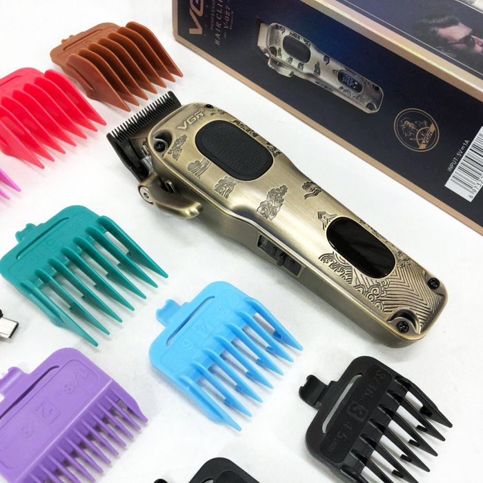 Тример для стрижки волосся потужний VGR, Електрична машинка для стрижки з насадками XU-97