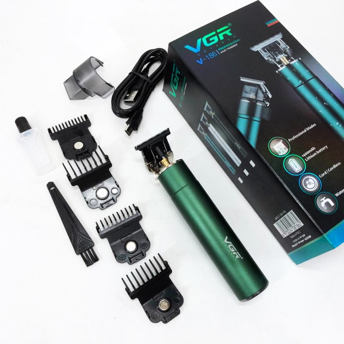 Чоловічий набір для стрижки волосся бездротовий VGR, Машинка для стрижки волосся з мотором OX-16