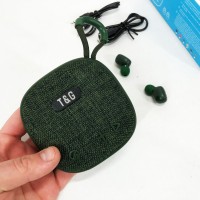 Портативна колонка bluetooth стерео TG813, Колонка акумуляторна Музична з блютузом і флешкою TZ-11