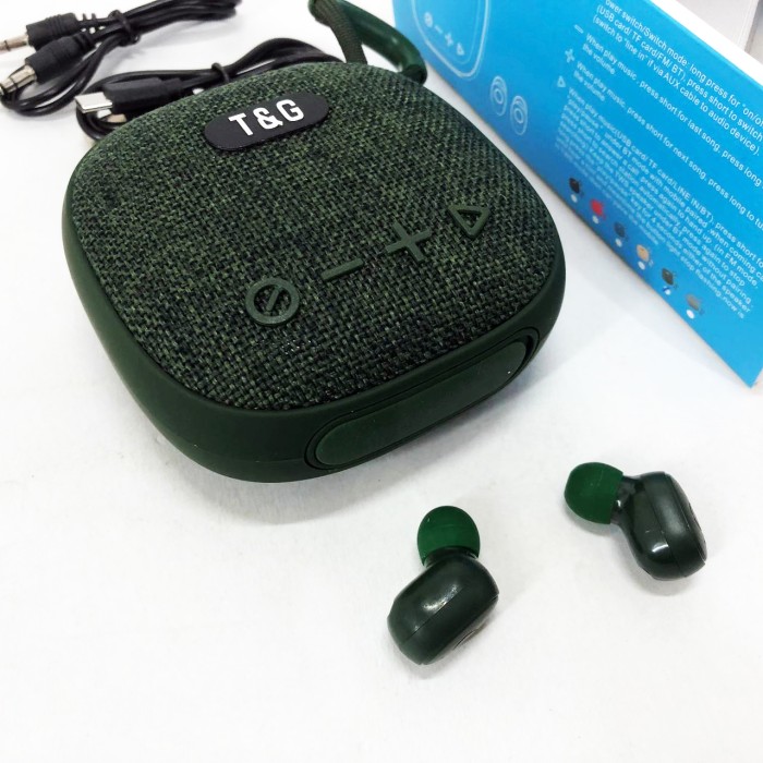 Портативна колонка bluetooth стерео TG813, Колонка акумуляторна Музична з блютузом і флешкою TZ-11