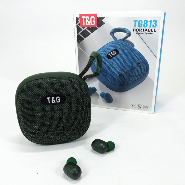 Портативна колонка bluetooth стерео TG813, Колонка акумуляторна Музична з блютузом і флешкою TZ-11